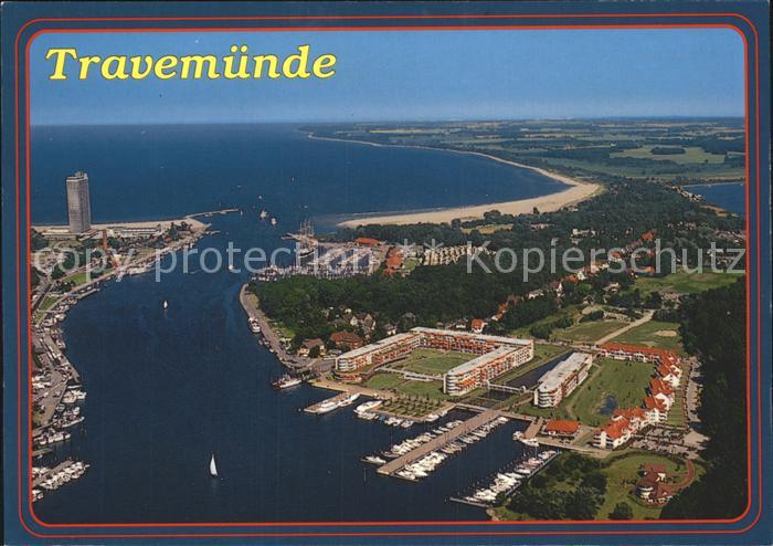 Travemuende Ostseebad Fliegeraufnahme
