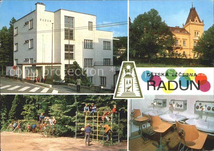 Luhacovice Detska lecebna Radun Kinderkrankenhaus Kinderspielplatz