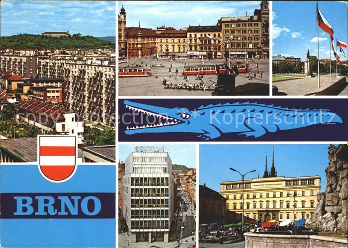 Brno Bruenn Spilberk Namesti Svobody Namesti Rude armady Obchodni dum Centrum Na