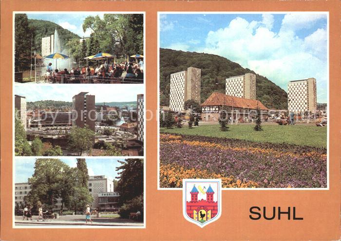 Suhl Thueringer Wald Terrassencafe am Interhotel Thueringen Tourist Centrum Ware