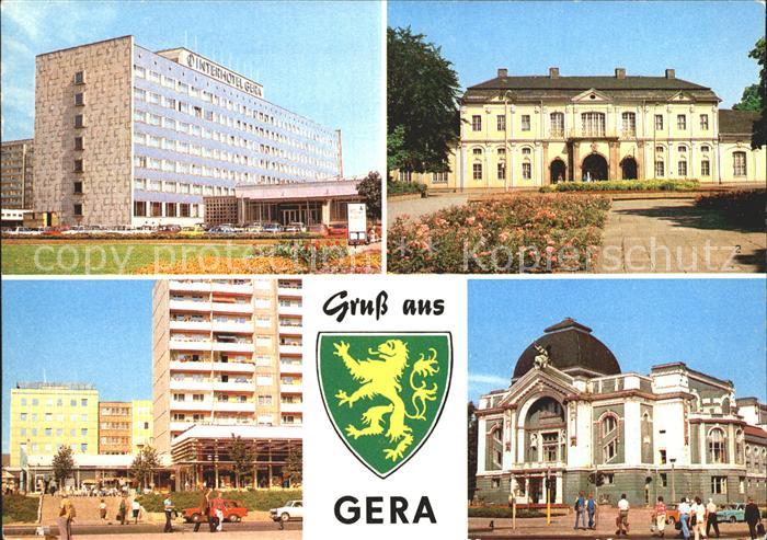 Gera Interhotel Kunstgalerie Dr Rudolf Breitscheid Strasse Buehnen der Stadt The