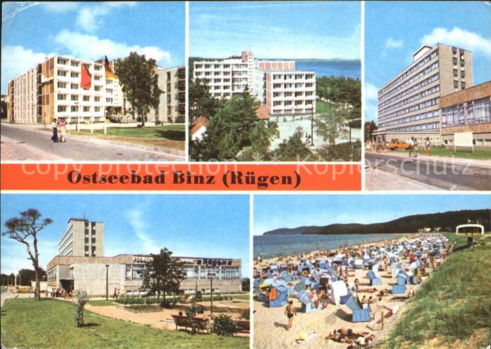 Binz Ruegen FDGB Erholungsheim Urlauberrestaurant Strand Ostseebad