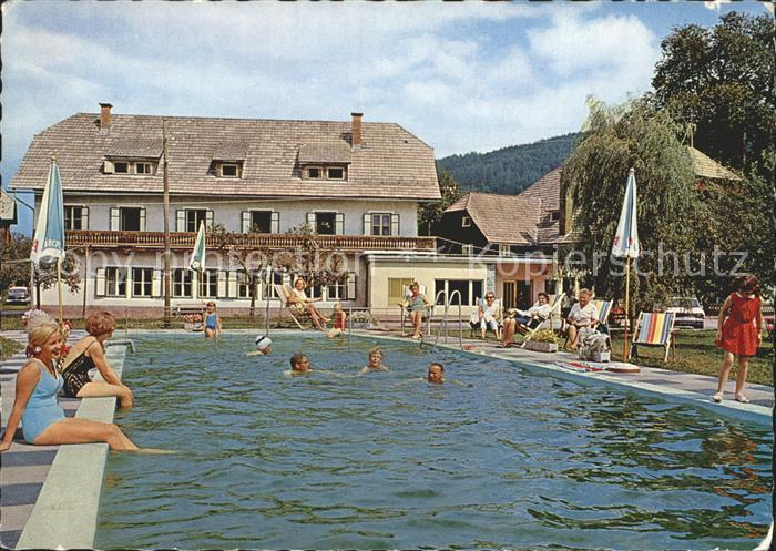 Sirnitz Kaernten Gasthof Pension Fischerhof Swimming Pool