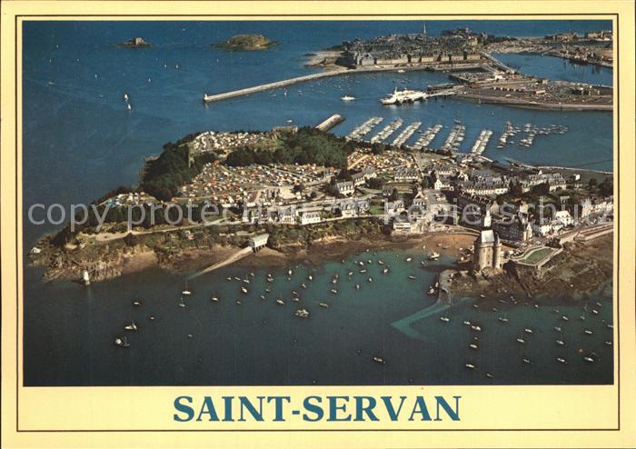 Saint-Servan Ille-et-Vilaine La Cite d Alet Port Saint Malo vue aerienne
