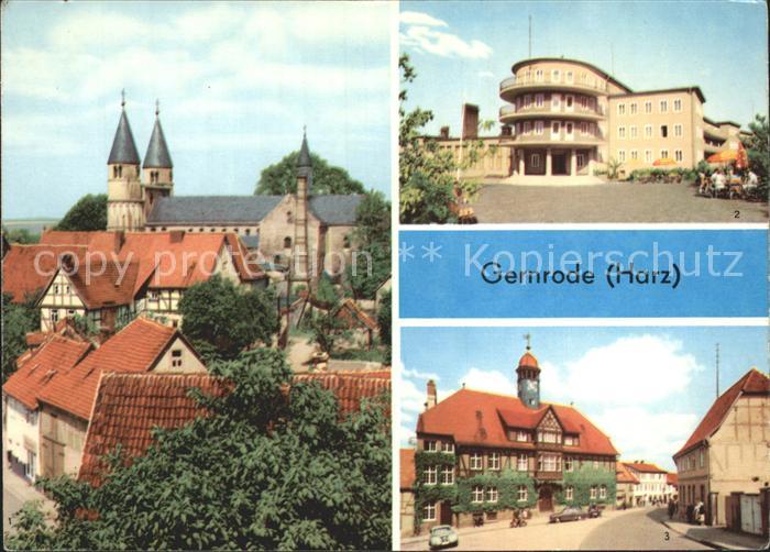 Gernrode Harz Spittelplatz FDGB Erholungsheim Fritz Heckert Rathaus