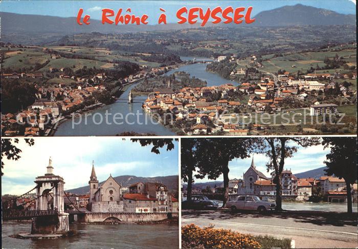 Seyssel Haute-Savoie Panorama Rhone Pont