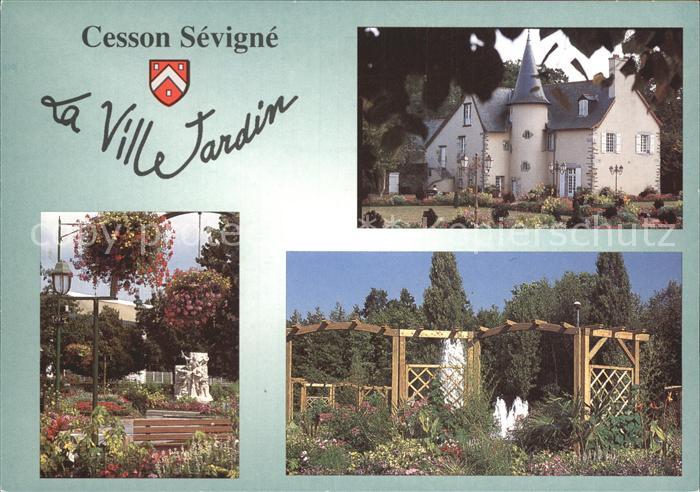 Cesson-Sevigne Fief des Sevigne Berceau de la telematique Jardin