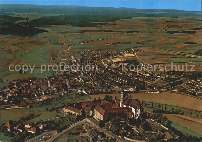 Neresheim Benediktinerabtei Fliegeraufnahme