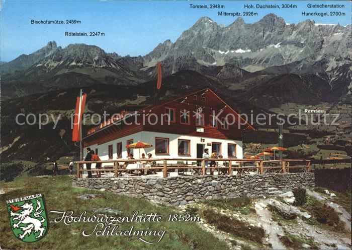 Hochwurzenhuette Schladminger Tauern Fernblick zum Dachstein