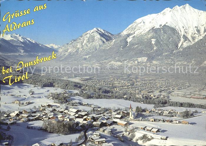 Aldrans Panorama Erholungsort am oestlichen Mittelgebirge Salzburg Fliegeraufnah