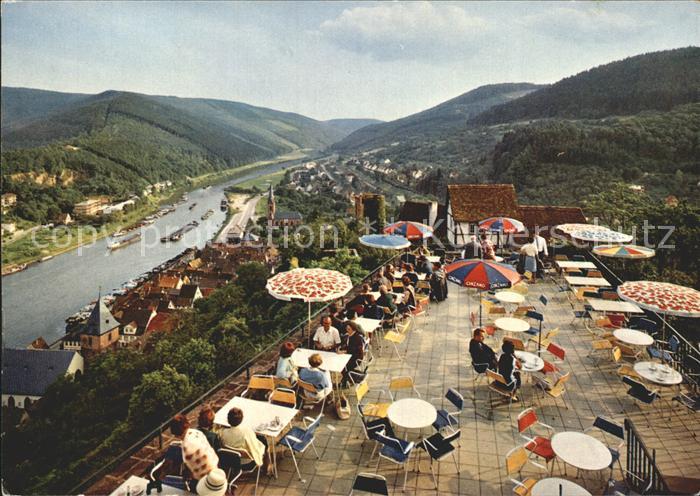 Hirschhorn Neckar Schloss Hotel auf der Burg Terrasse