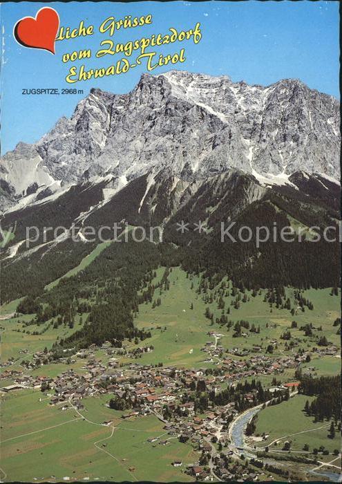 Ehrwald Tirol Zugspitze Wettersteingebirge Fliegeraufnahme