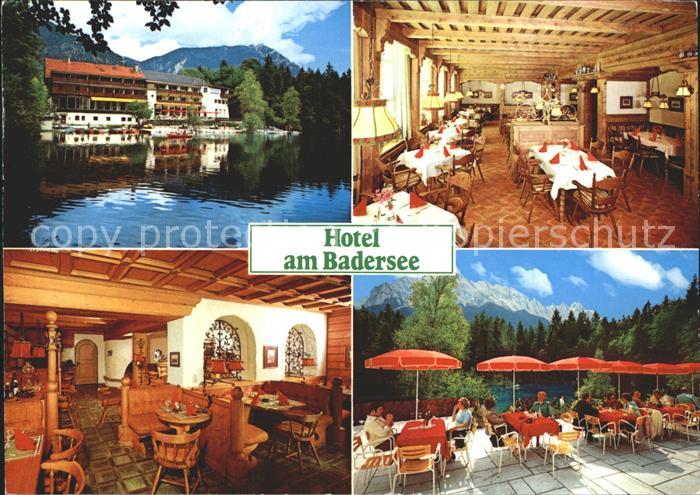 Grainau Hotel am Badersee Restaurant Terrasse Zugspitze Wettersteingebirge