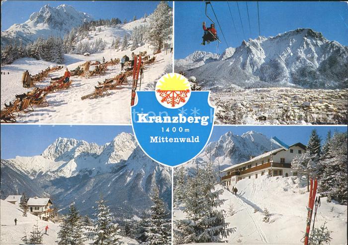 Mittenwald Bayern Skigebiet Kranzberg Sessellift Wettersteingebirge Karwendelgeb