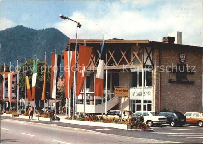Rottach-Egern Kur Kongress Saal See Warmbad Flaggen