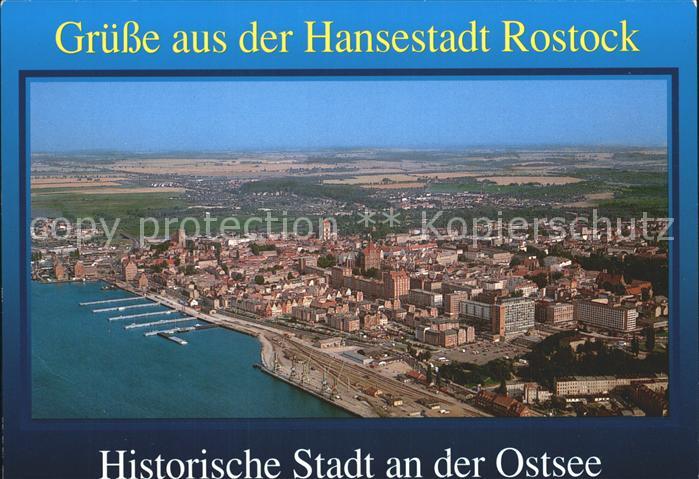 ROSTOCK  CITY Hansestadt an der Warnow Fliegeraufnahme