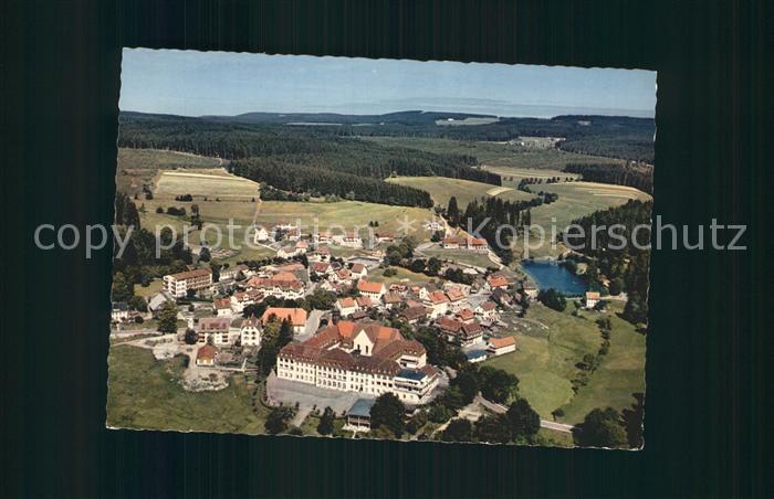 Friedenweiler Hoehenluftkurort Wintersportplatz Schwarzwald Fliegeraufnahme