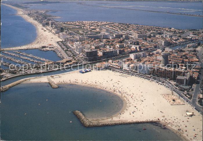 Palavas-les-Flots Herault Port Plage vue aerienne