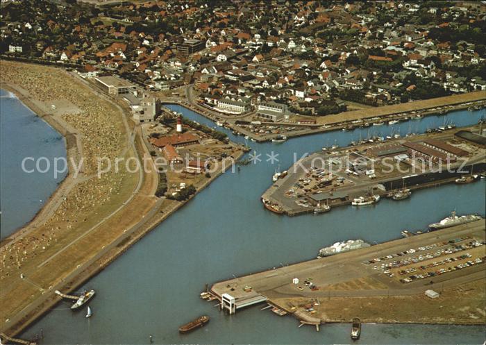 Buesum Nordseebad Hafen Fliegeraufnahme
