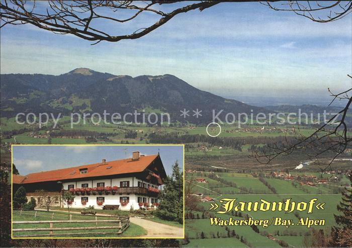 Wackersberg Bad Toelz Jaudnhof Ferien auf dem Bauernhof Panorama Bayerische Alpe