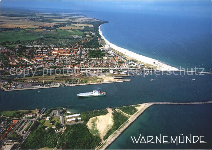 Warnemuende Ostseebad Fliegeraufnahme