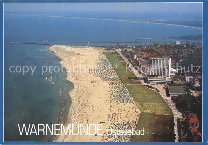 Warnemuende Ostseebad Fliegeraufnahme