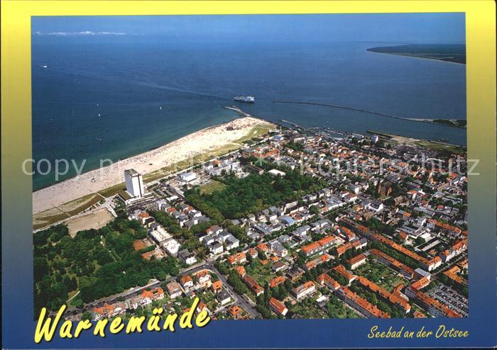 Warnemuende Ostseebad Fliegeraufnahme