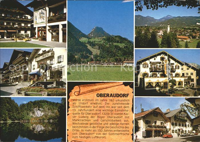 Oberaudorf Teilansichten Geschichte