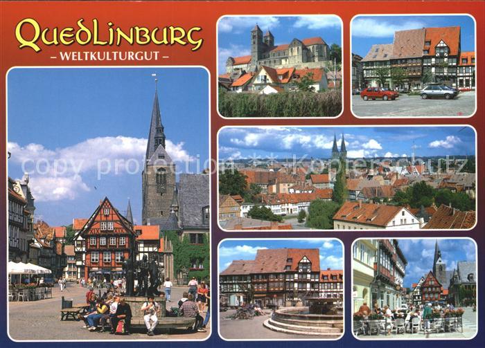 Quedlinburg Harz Teilansichten Romantische Stadt an der Bode Weltkulturgut