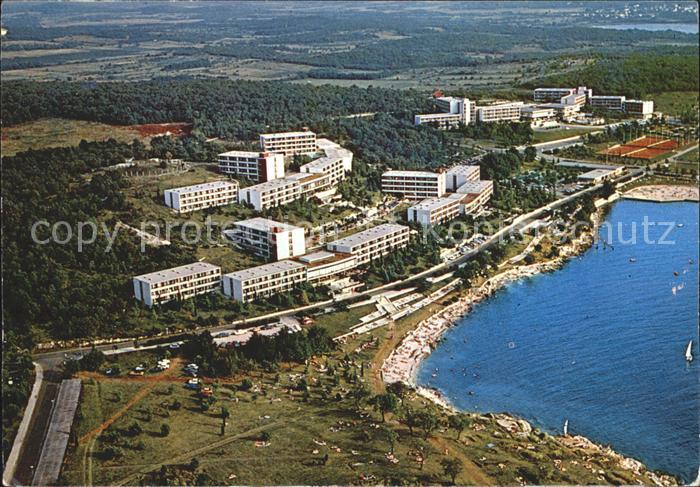 Porec Plava Laguna Hotel Lotos Hotel Albatros Fliegeraufnahme