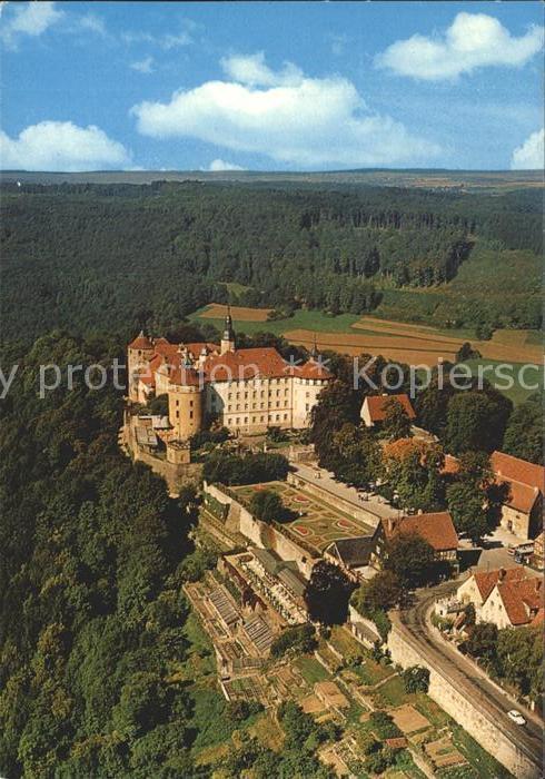 Langenburg Wuerttemberg Schloss Fliegeraufnahme