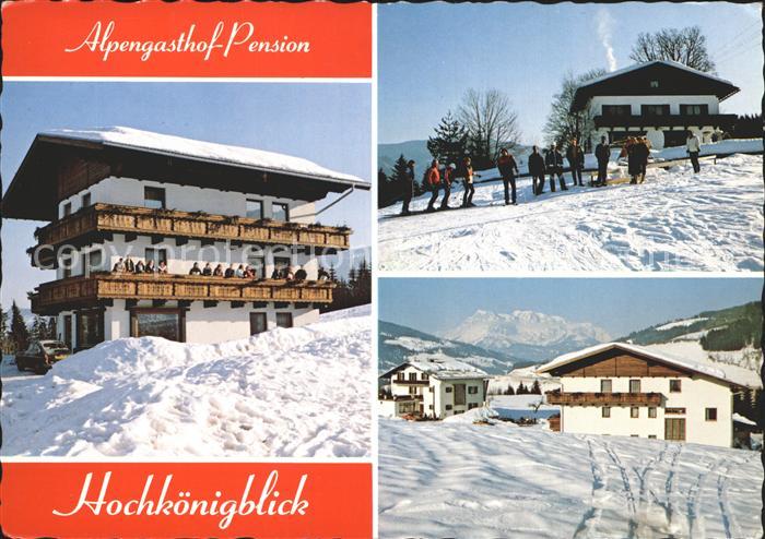 Niedernfritz Alpengasthof Pension Hochkoenigblick Wintersportplatz