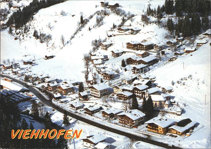 Viehhofen Salzburg Wintersportplatz Glemmtal Fliegeraufnahme