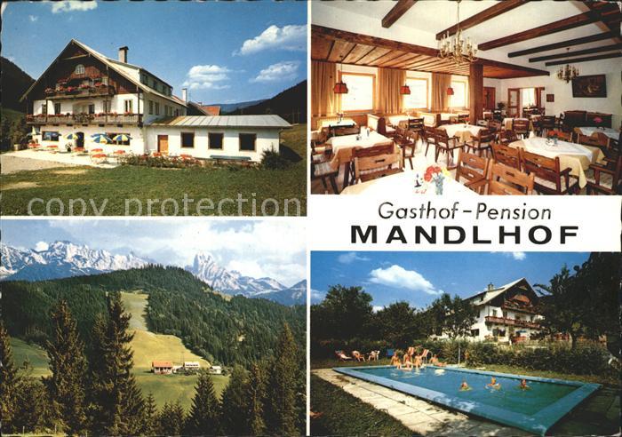 Annaberg-Lungoetz Gasthof Pension Mandlhof Swimming Pool Alpenpanorama
