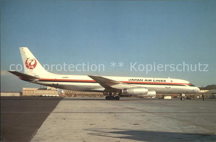 Flugzeuge Zivil JAL Japan Airlines McDonnell-Douglas DC8-62F JA8036