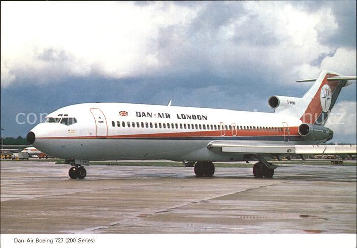 Flugzeuge Zivil Dan-Air Boeing 727