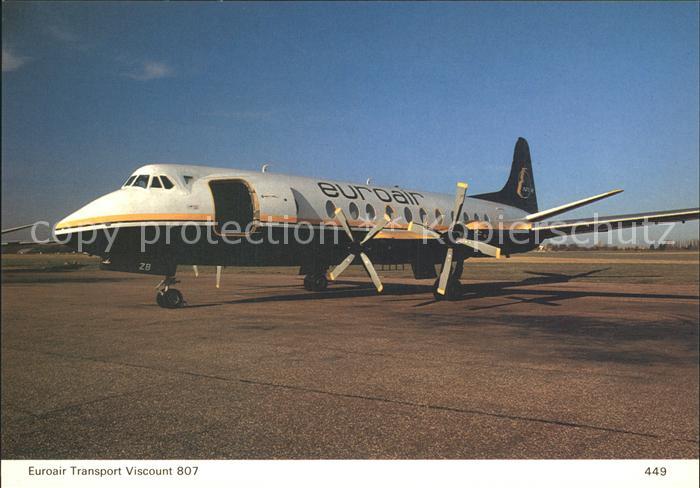 Flugzeuge Zivil Euroair Transport Viscount 807