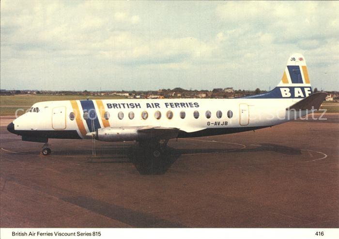 Flugzeuge Zivil British Air Ferries Viscount Series 815 G-AVJB