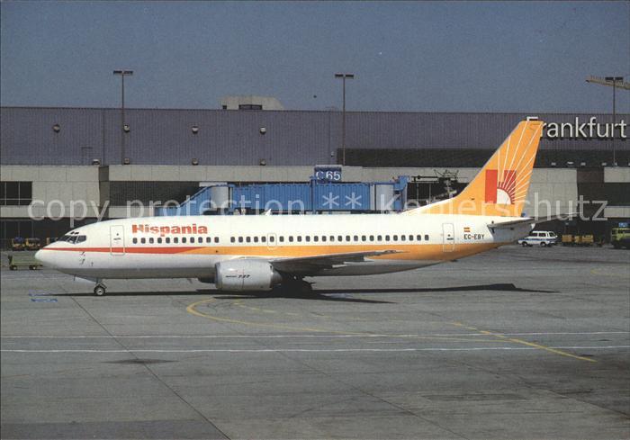 Flugzeuge Zivil Hispania Boeing 737-3YO EC-EBY C/N 23748