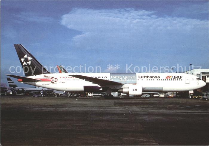 Flugzeuge Zivil Scandinavian SAS Star Alliance Boeing 7