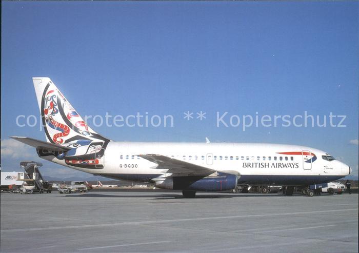 Flugzeuge Zivil British Airways Whale Rider Boeing 737-
