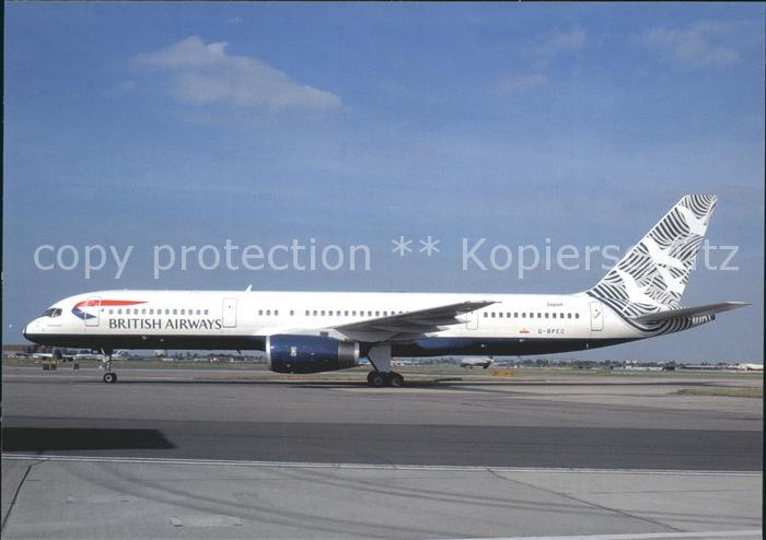 Flugzeuge Zivil British Airways Waves and Cranes Boeing 757-236 G-BPEC