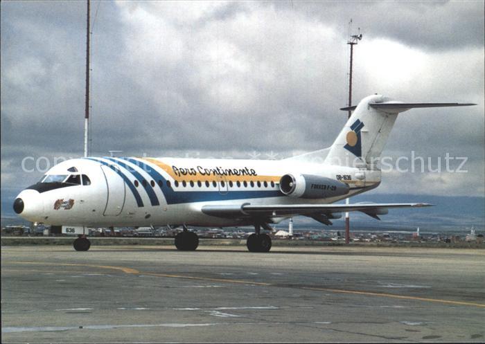Flugzeuge Zivil Aero Continente Fokker F-28-1000 OB-1636 Cn 11009