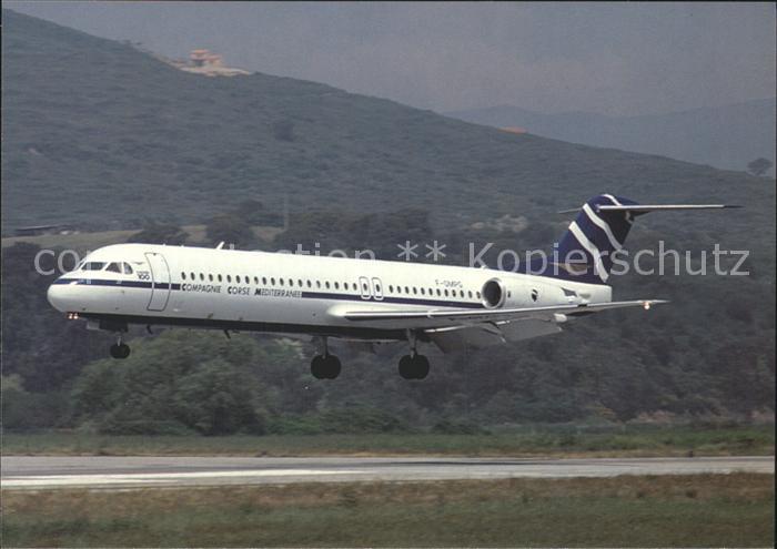 Flugzeuge Zivil Compagnie Corse Mediterranee Fokker 100 F-GMPG