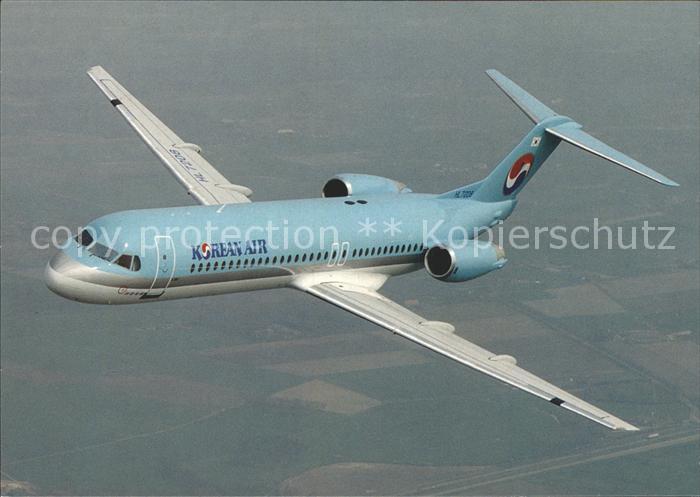 Flugzeuge Zivil Korean Air Fokker 100 HL-7208