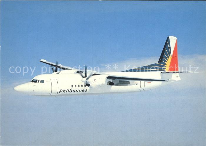 Flugzeuge Zivil Philippines Air Lines Fokker 50