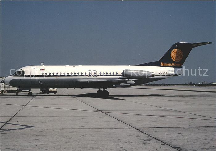 Flugzeuge Zivil Myanma Airways Fokker F-28-4000 XY-AGA c/n 11232