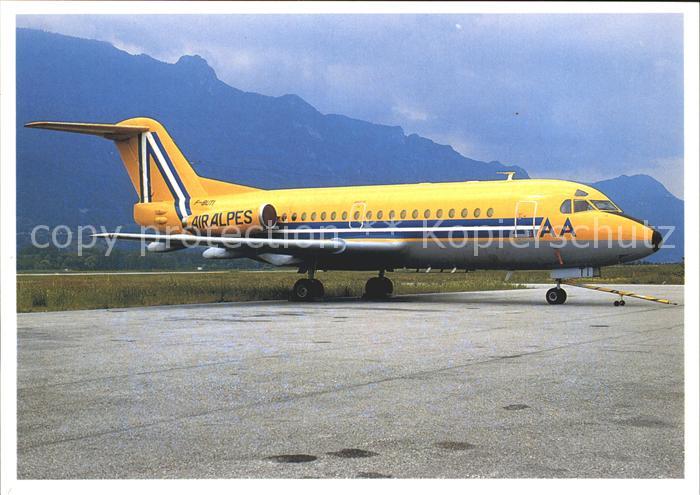 Flugzeuge Zivil Air Alpes Fokker F-28 F-BUTI c/n 11034
