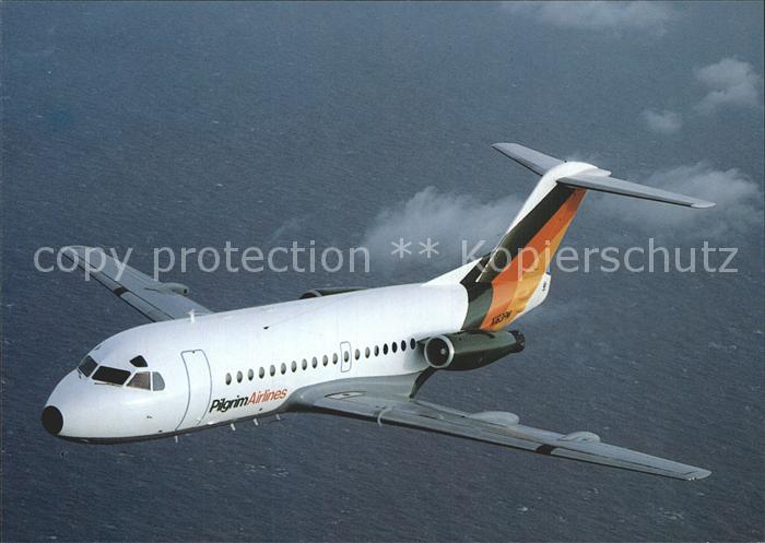 Flugzeuge Zivil Pilgrim Airlines Fokker F28 Mk3000 N163