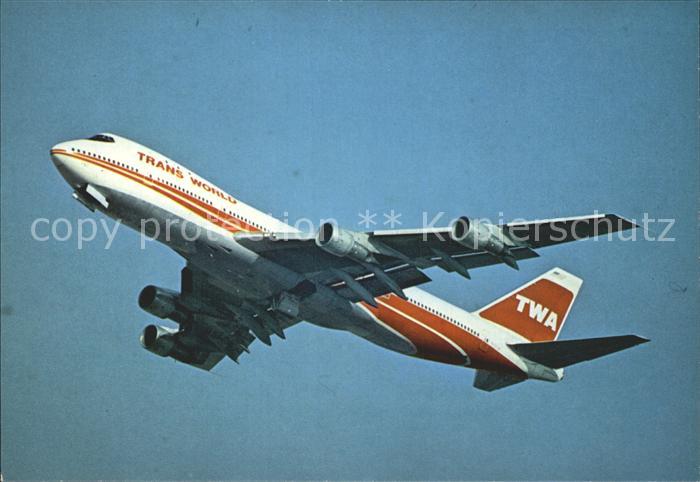 Flugzeuge Zivil TWA Boeing 747-100